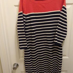 Talbots striped sweater dress